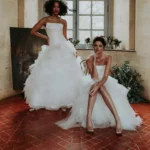 Réparation de robe de mariée : boutons, perles, bretelle et fermeture